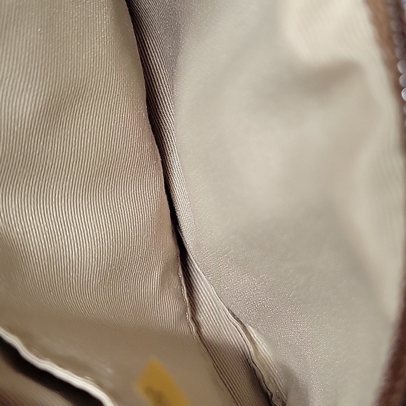 Coach Signature Pink and Tan Canvas Wristlet Clean No Tears - Picture 6 of 10